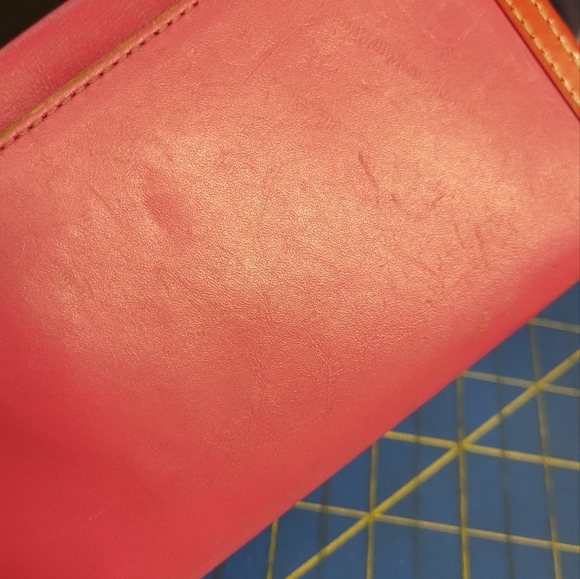 Coach Pink Red Women's Wallet 12.5" x 4" - Picture 14 of 16